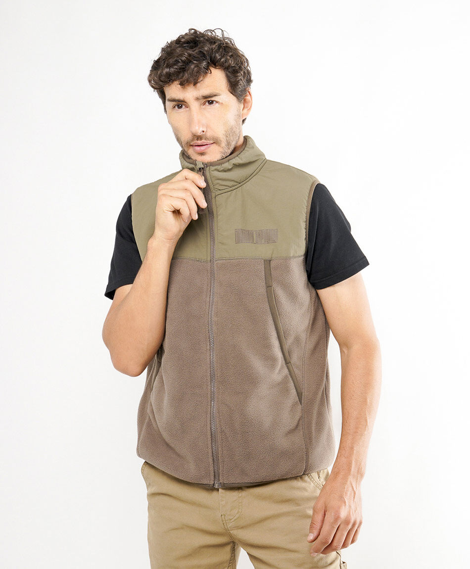 Buzo hombre sin mangas maxi bolsillo