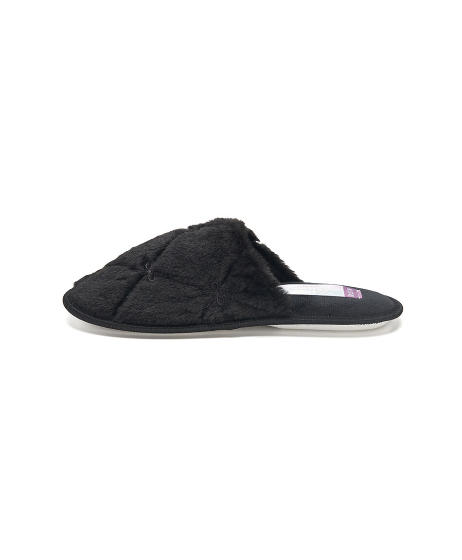 Pantufla mujer cintas bordadas