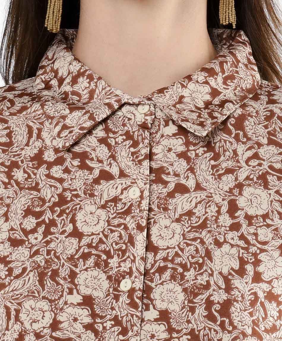 Blusa mujer estampado flores