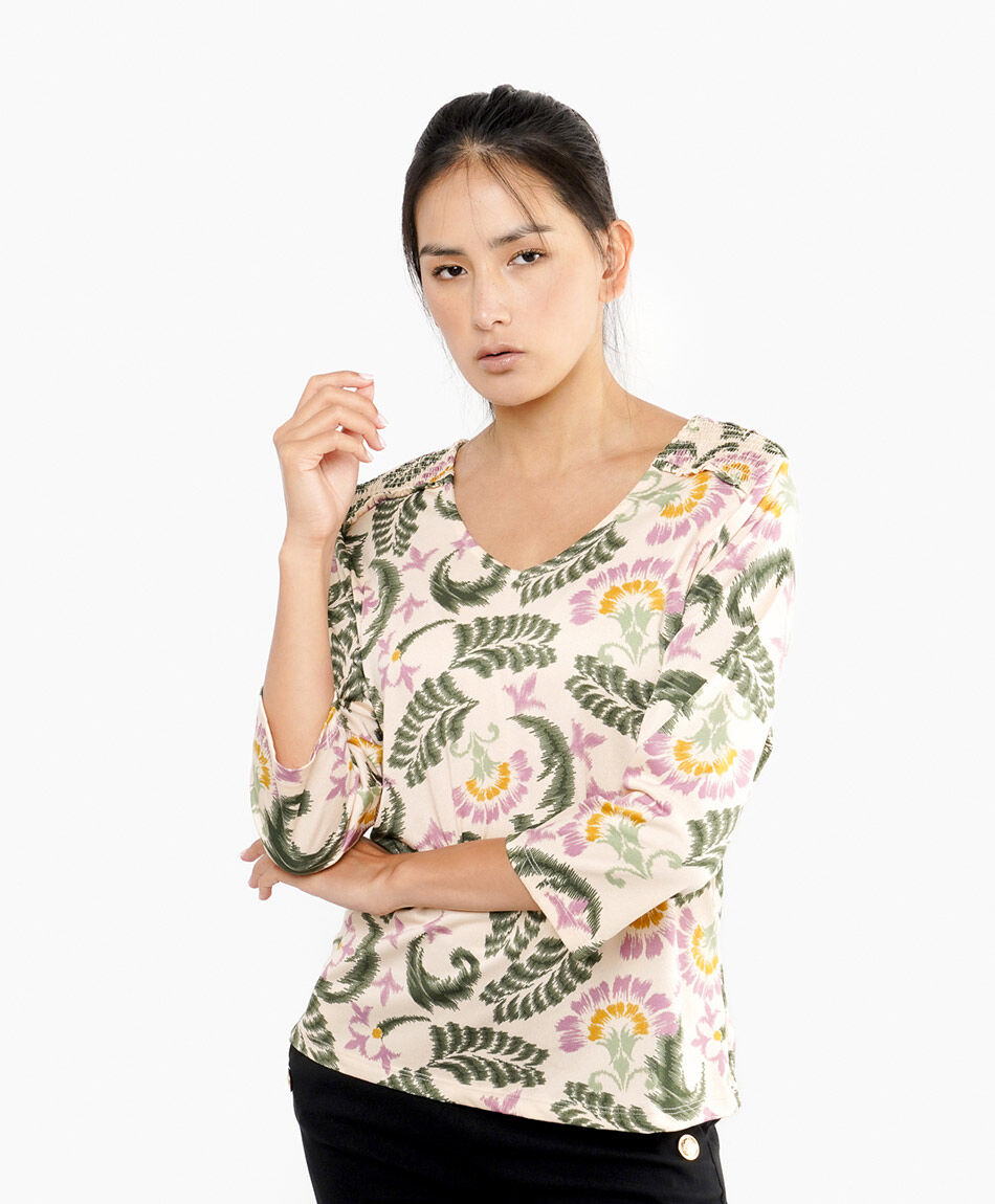 Remera mujer dise&ntilde;o garden