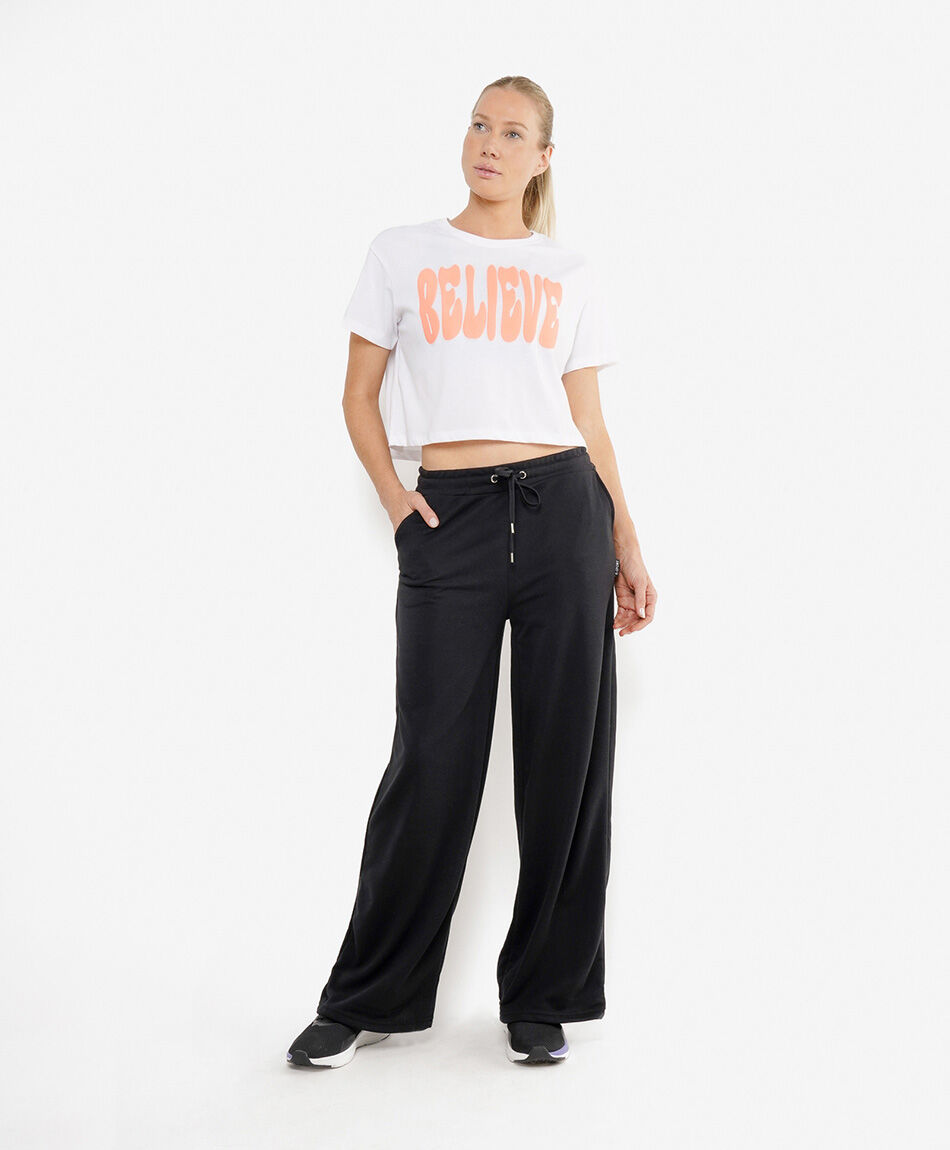 Pantal&oacute;n deportivo mujer liso wide