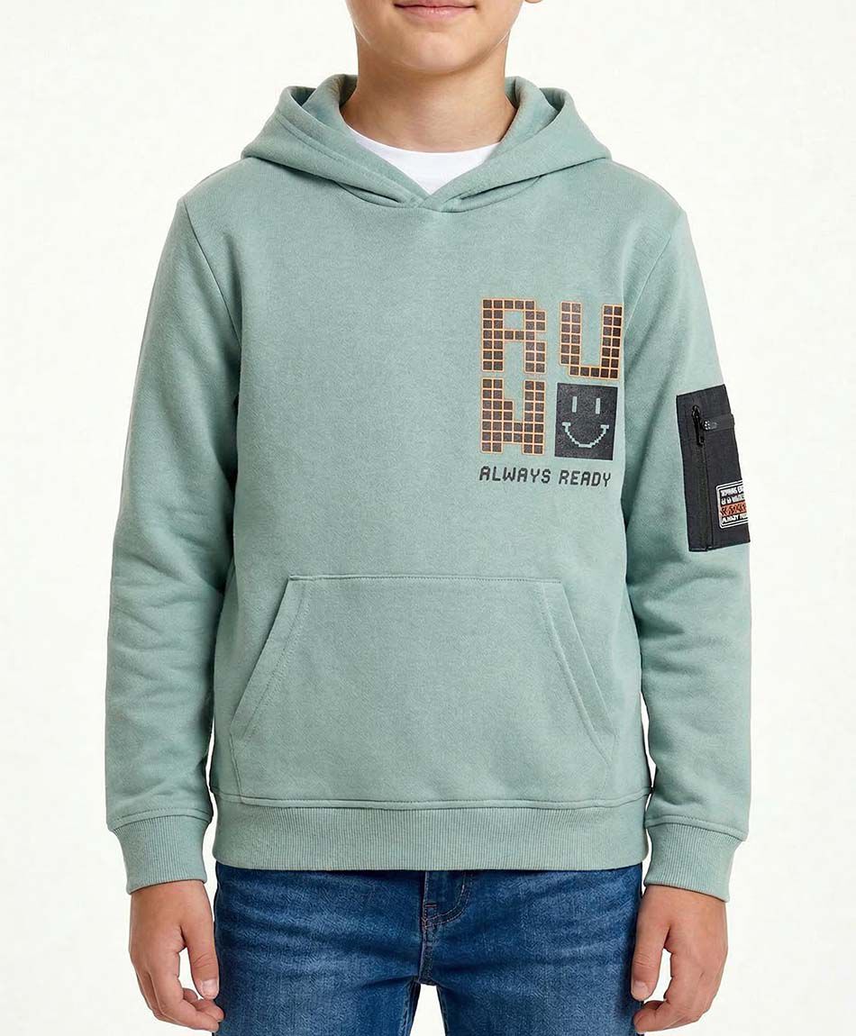 Buzo ni&ntilde;o canguro green