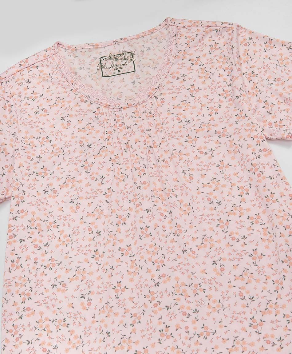 Camison mujer florcitas pink