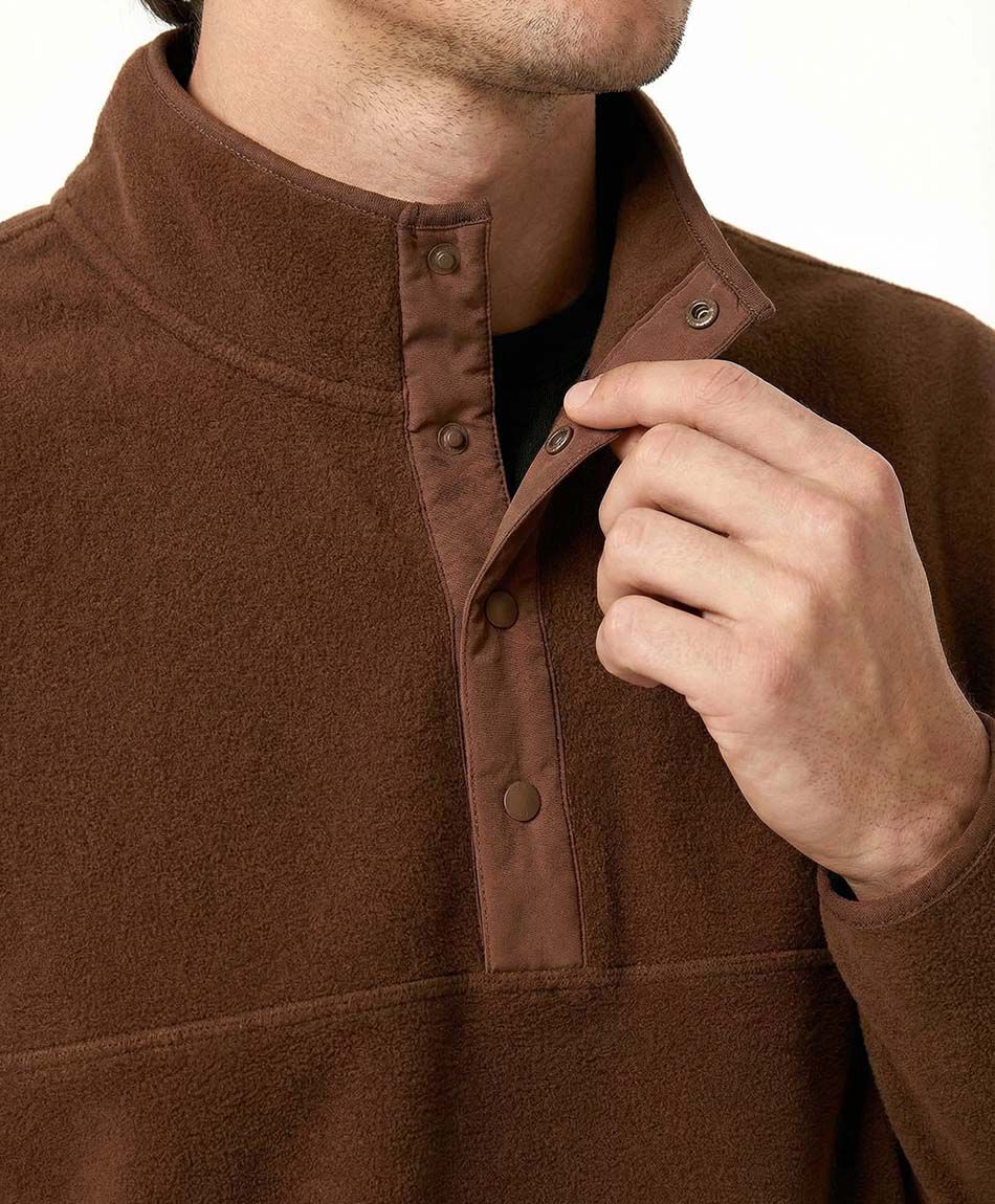 Buzo hombre polar con botones