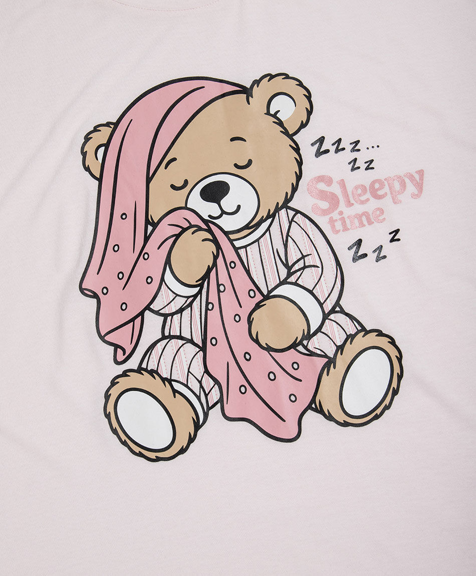 Pijama mujer capri osito rayas