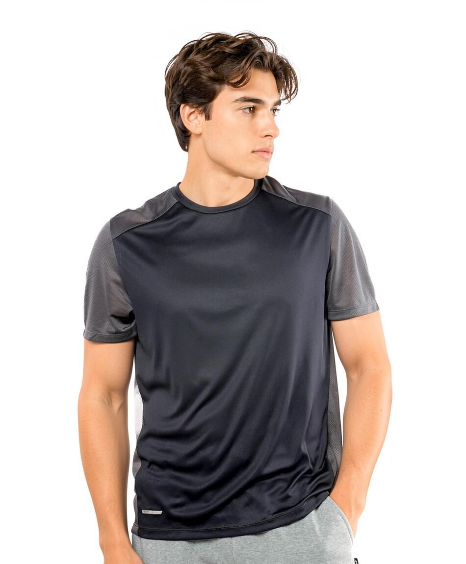 Polera deportiva hombre gris