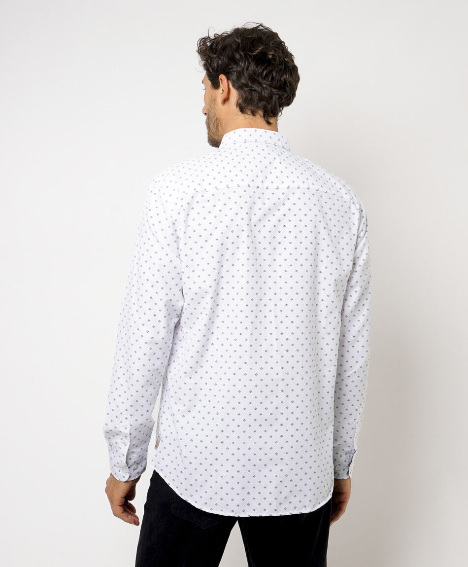 Camisa hombre mini print