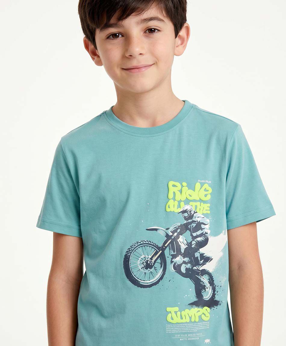 Remera ni&ntilde;o moto