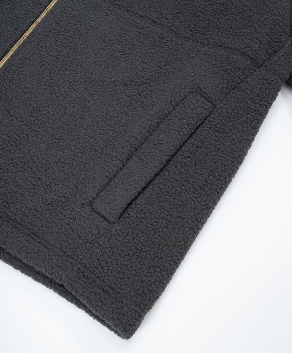 Campera hombre polar bicolor bolsillo