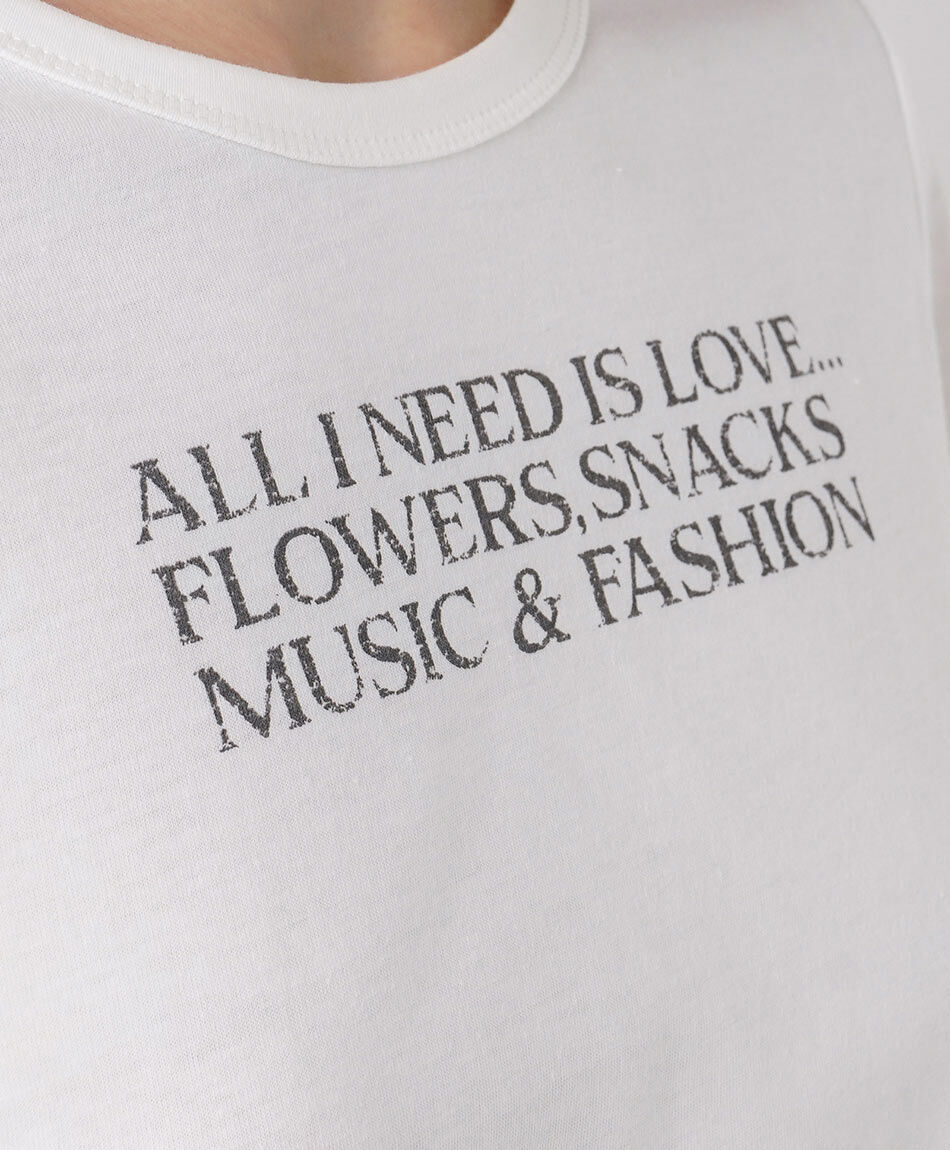 Remera mujer message love