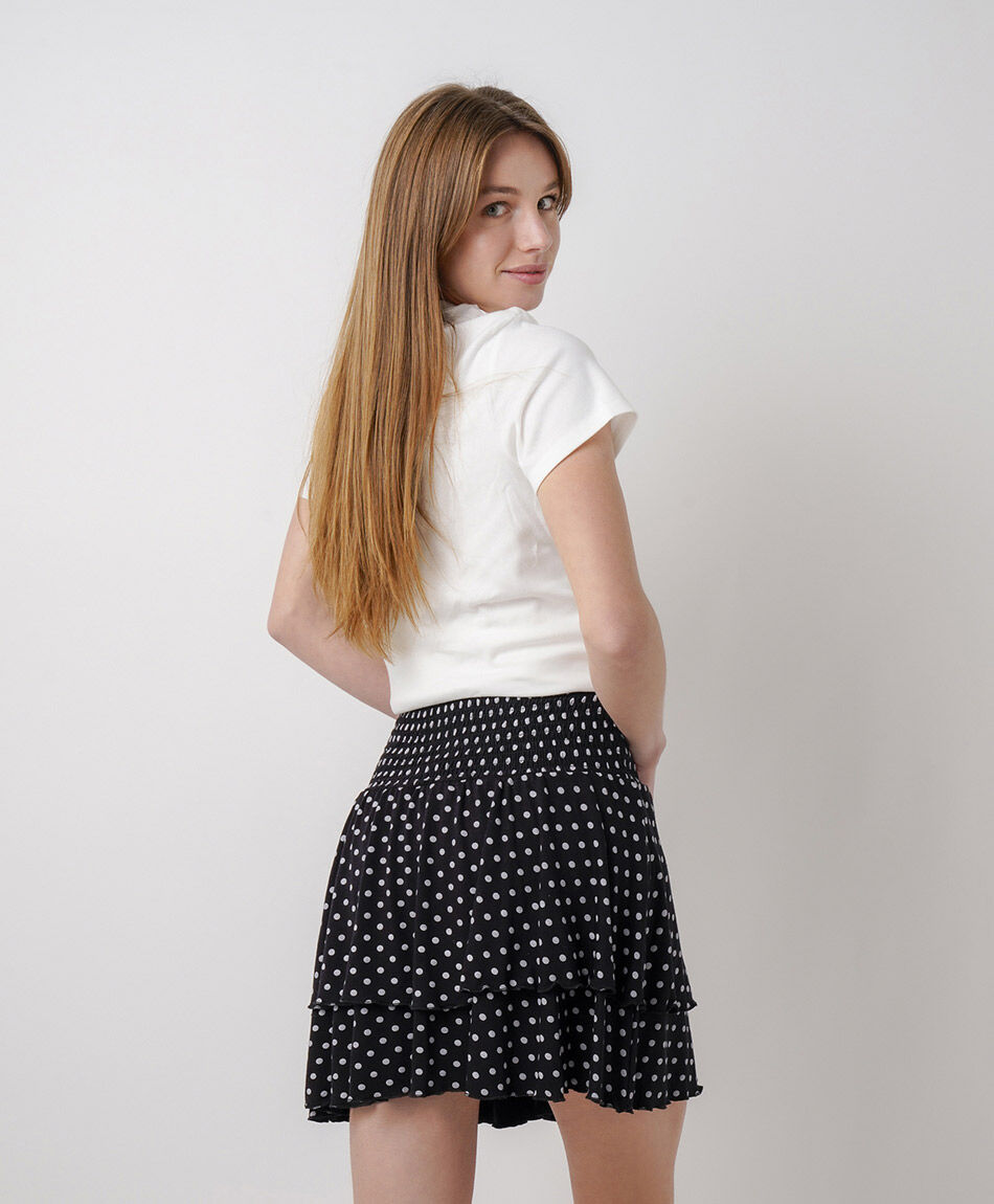 Mini pollera mujer lunares