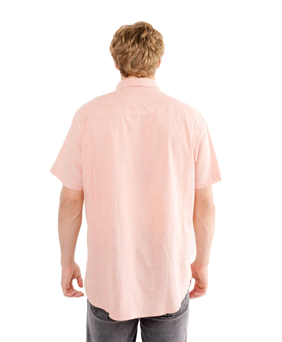 Camisa hombre lisa manga corta