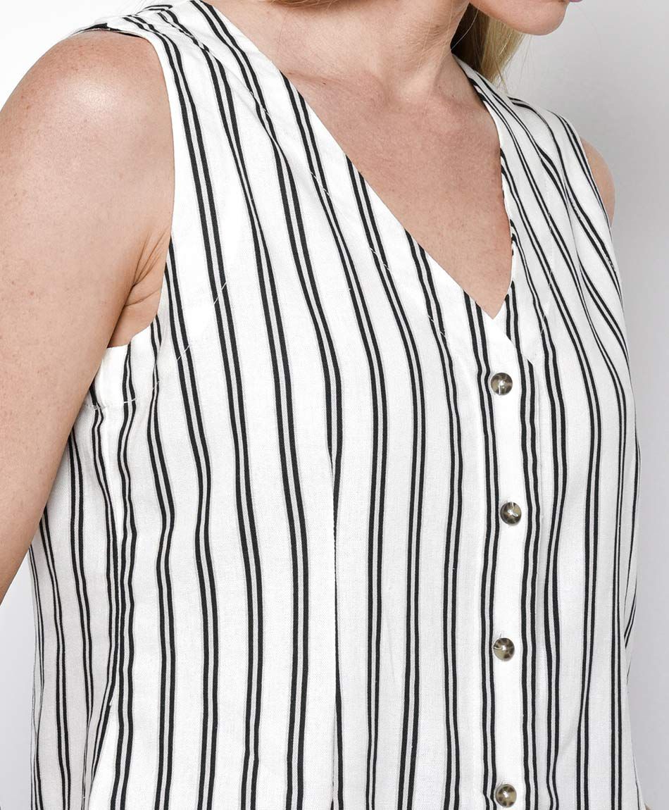 Vest mujer dise&ntilde;o rayas