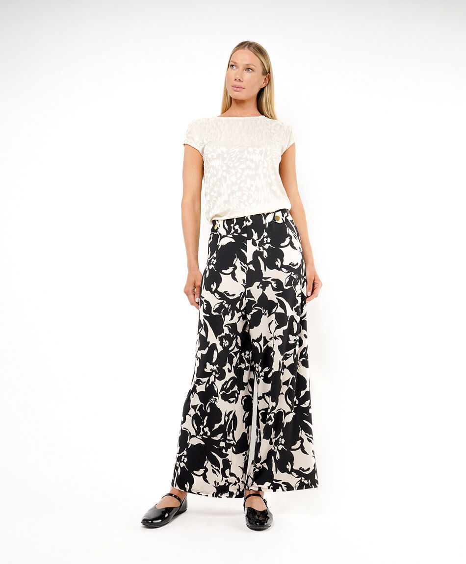 Pantal&oacute;n mujer broches print