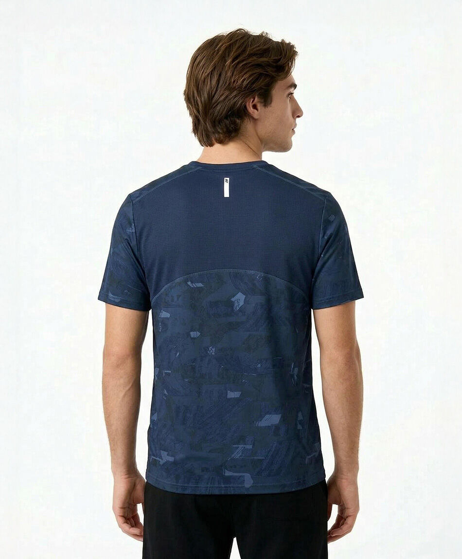 Remera deportiva hombre space blue