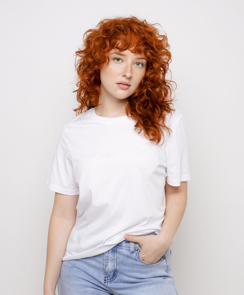 Remera mujer b&aacute;sica blanca