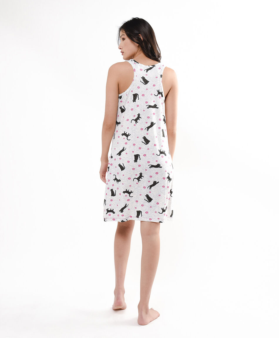 Camisola mujer gatos y flores