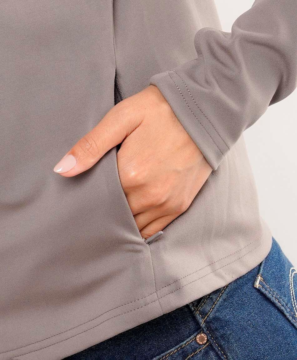 Buzo mujer light grey