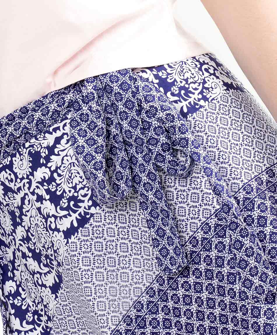 Pollera mujer mini mix print