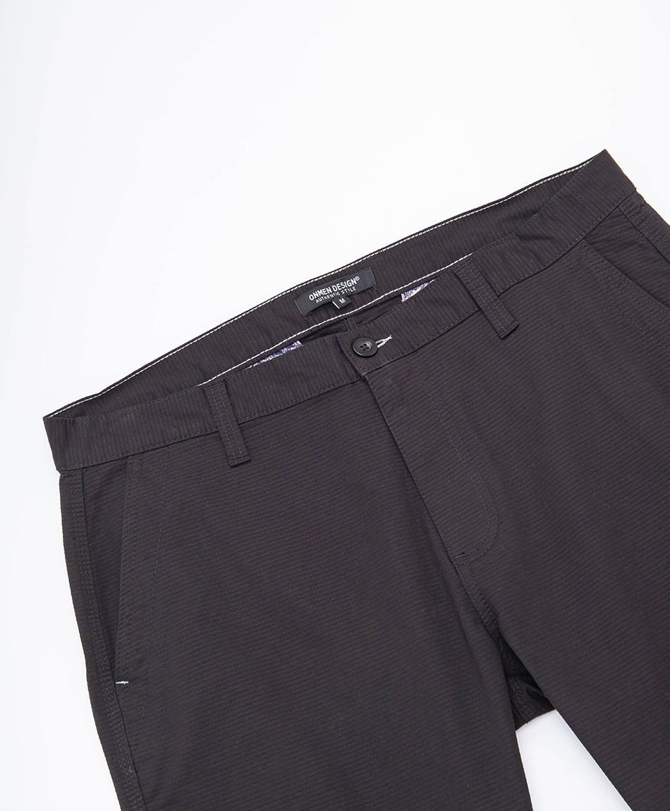 Short hombre bolsillos negro