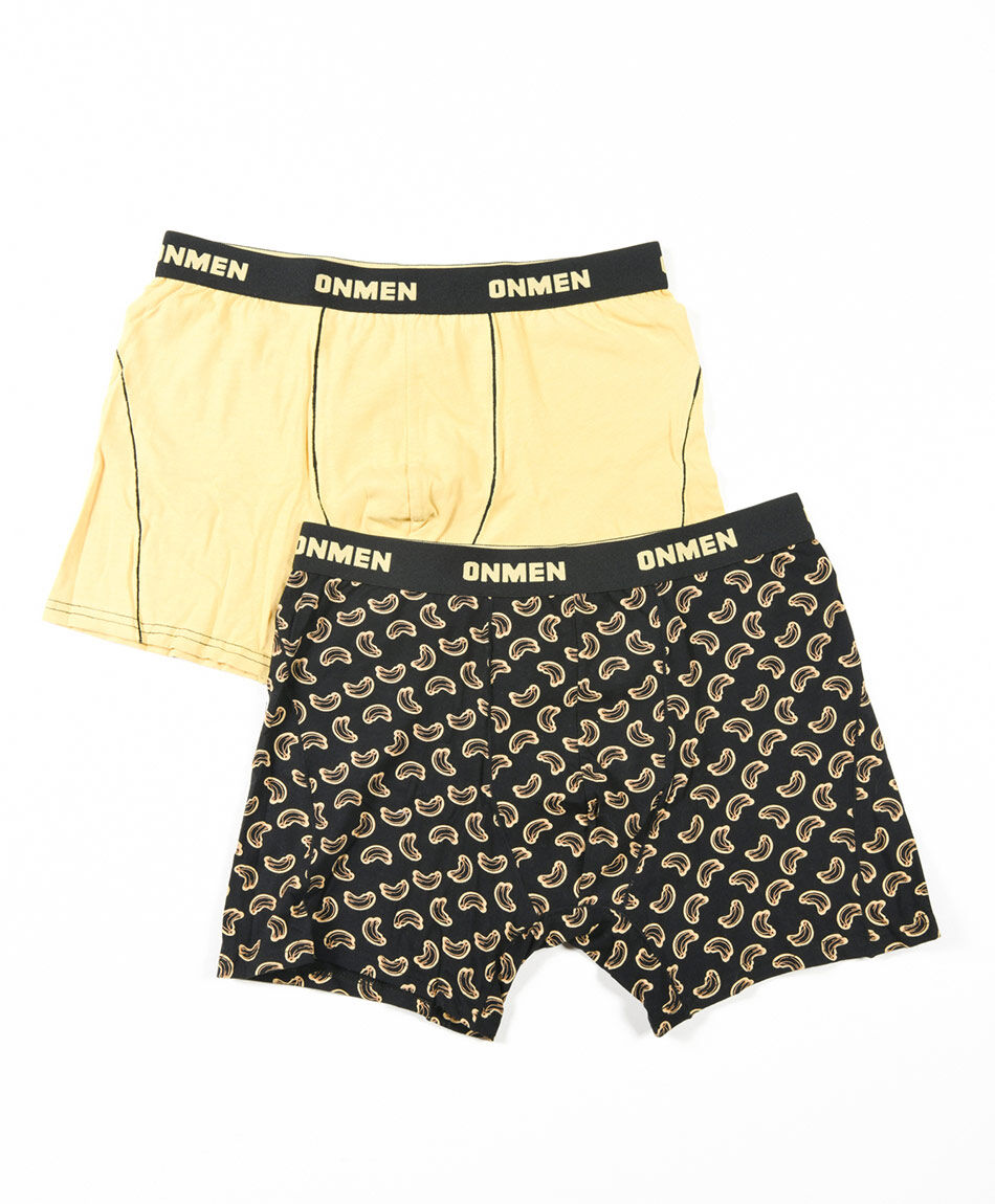 Pack 2 boxer hombre amarillo