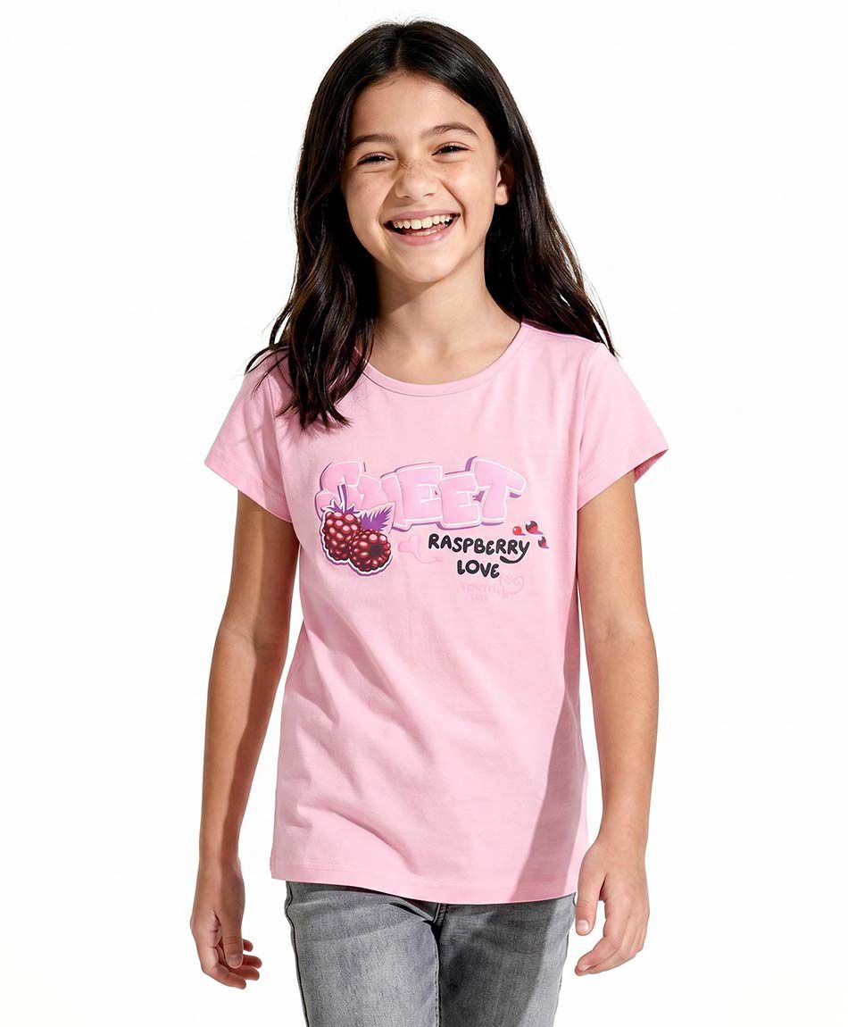 Remera ni&ntilde;a raspberry