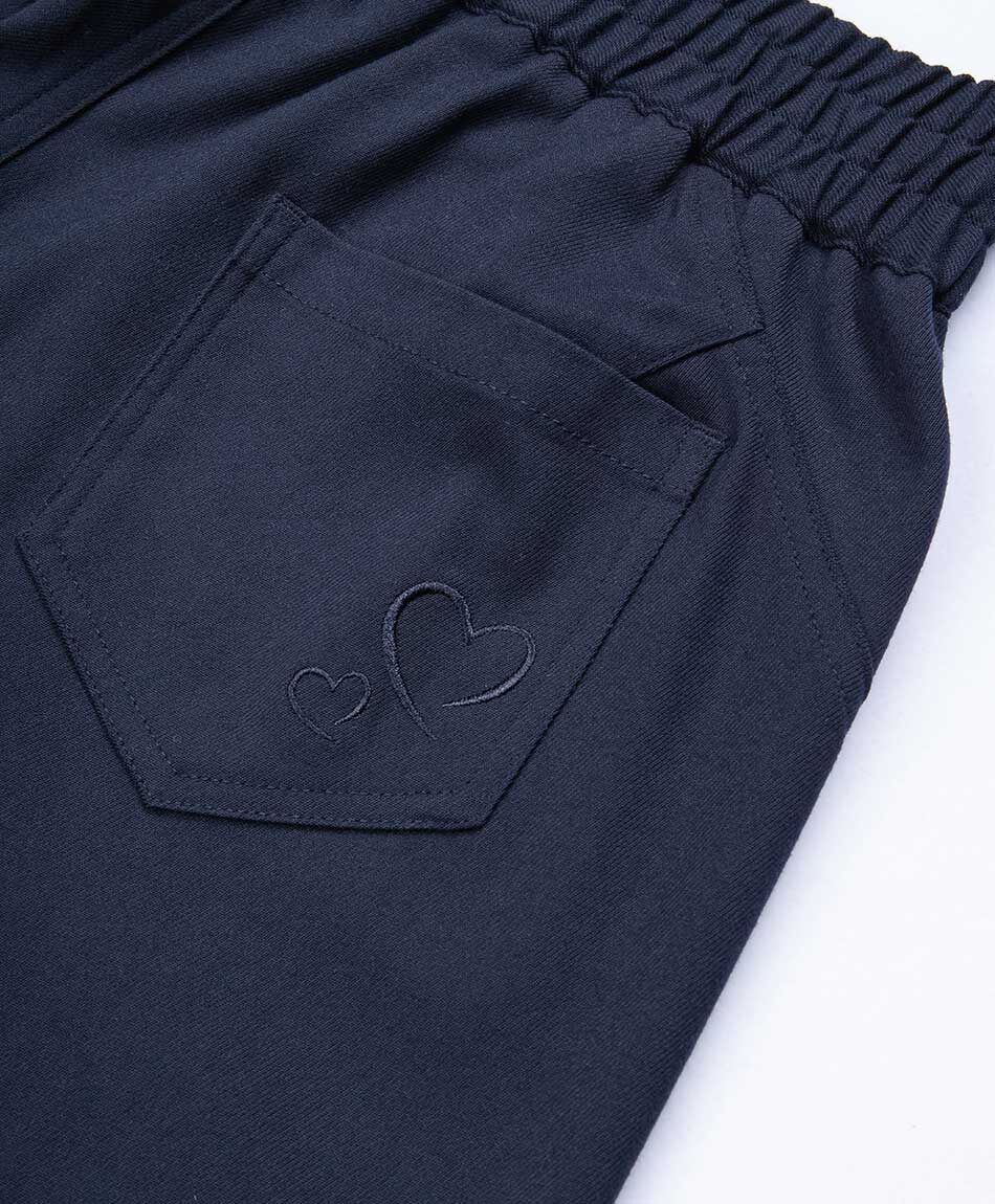 Pantal&oacute;n escolar elasticado navy ni&ntilde;a
