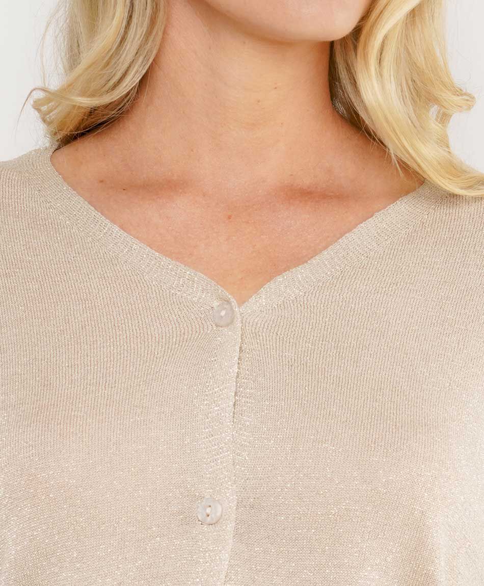 Cardigan mujer lurex