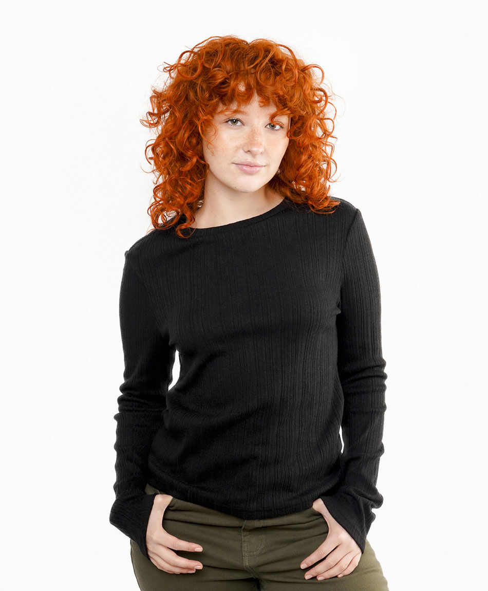 Remera mujer canal&eacute; black