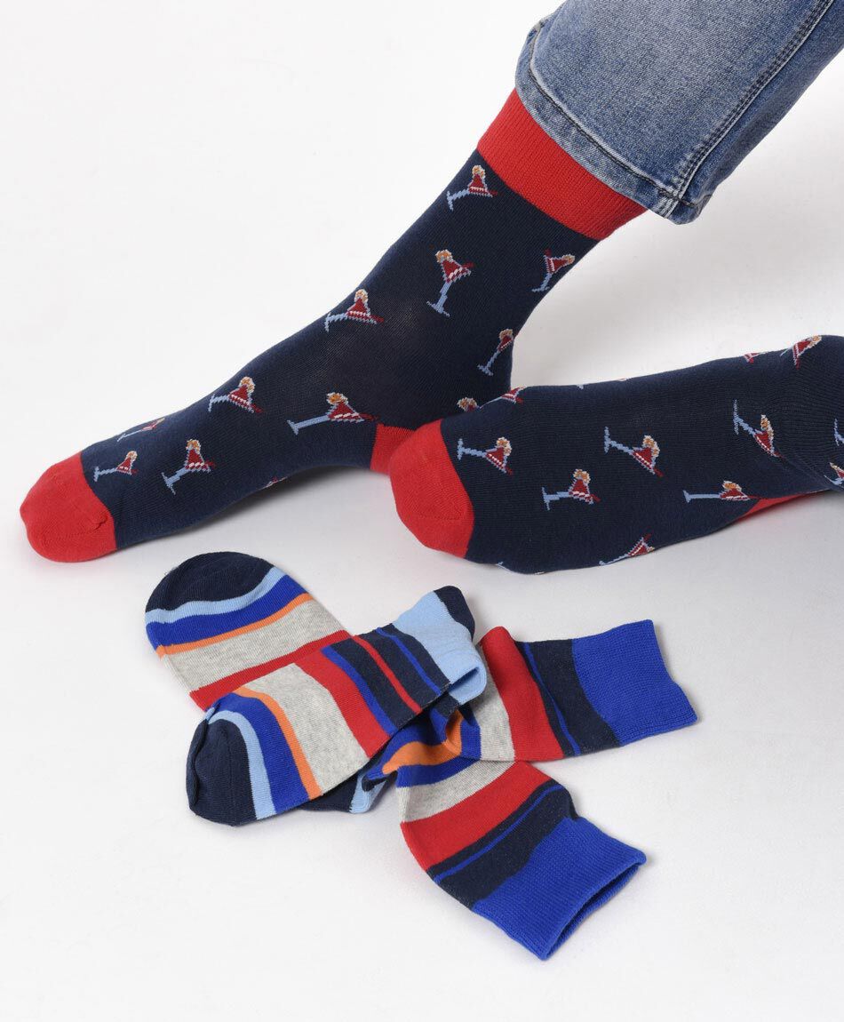 Pack 2 medias hombre coctel