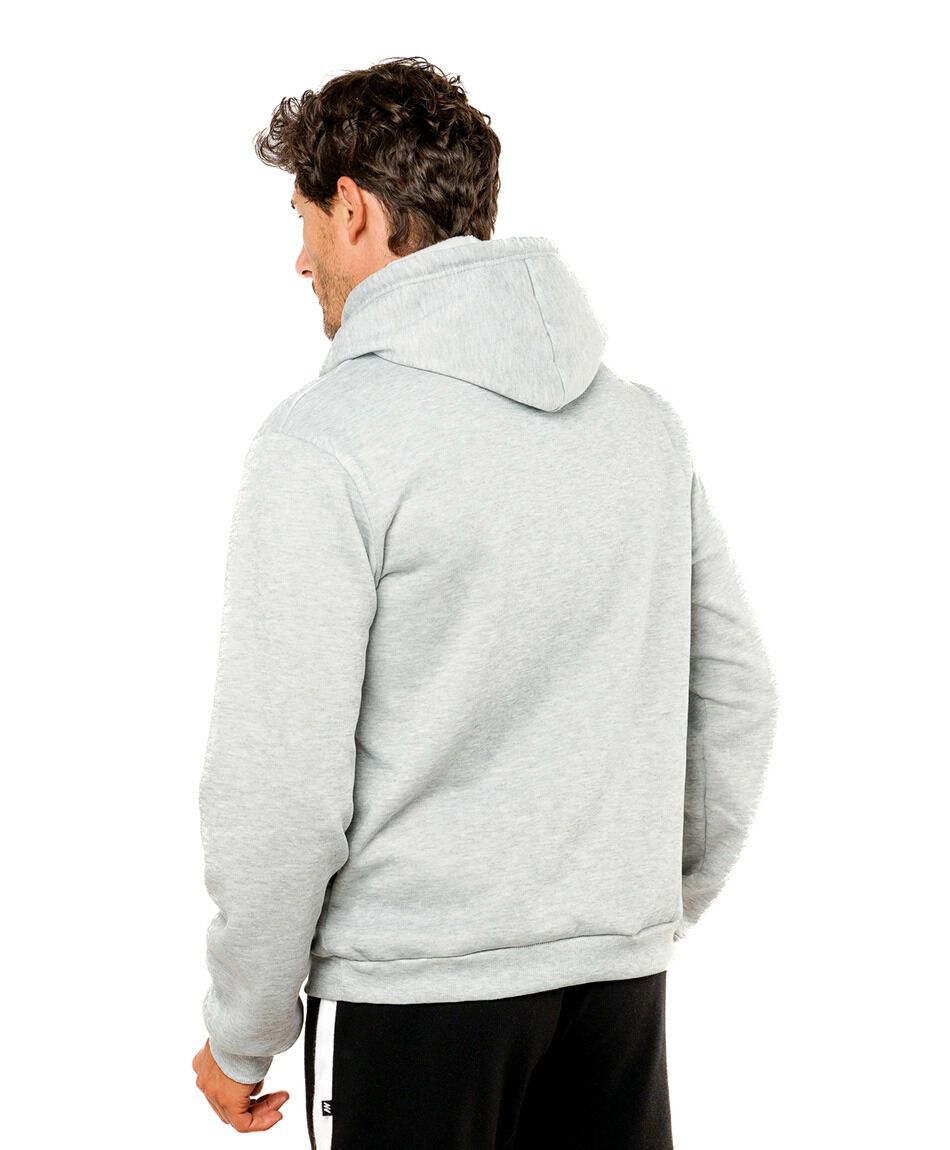Buzo deportivo hombre liso gris