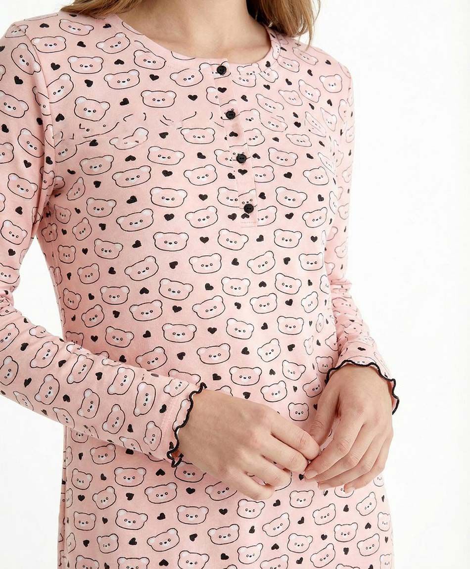 Camisola mujer osito botones