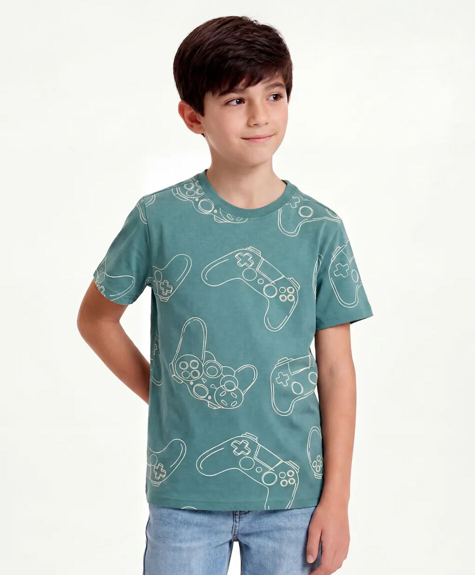 Remera ni&ntilde;o control gamer