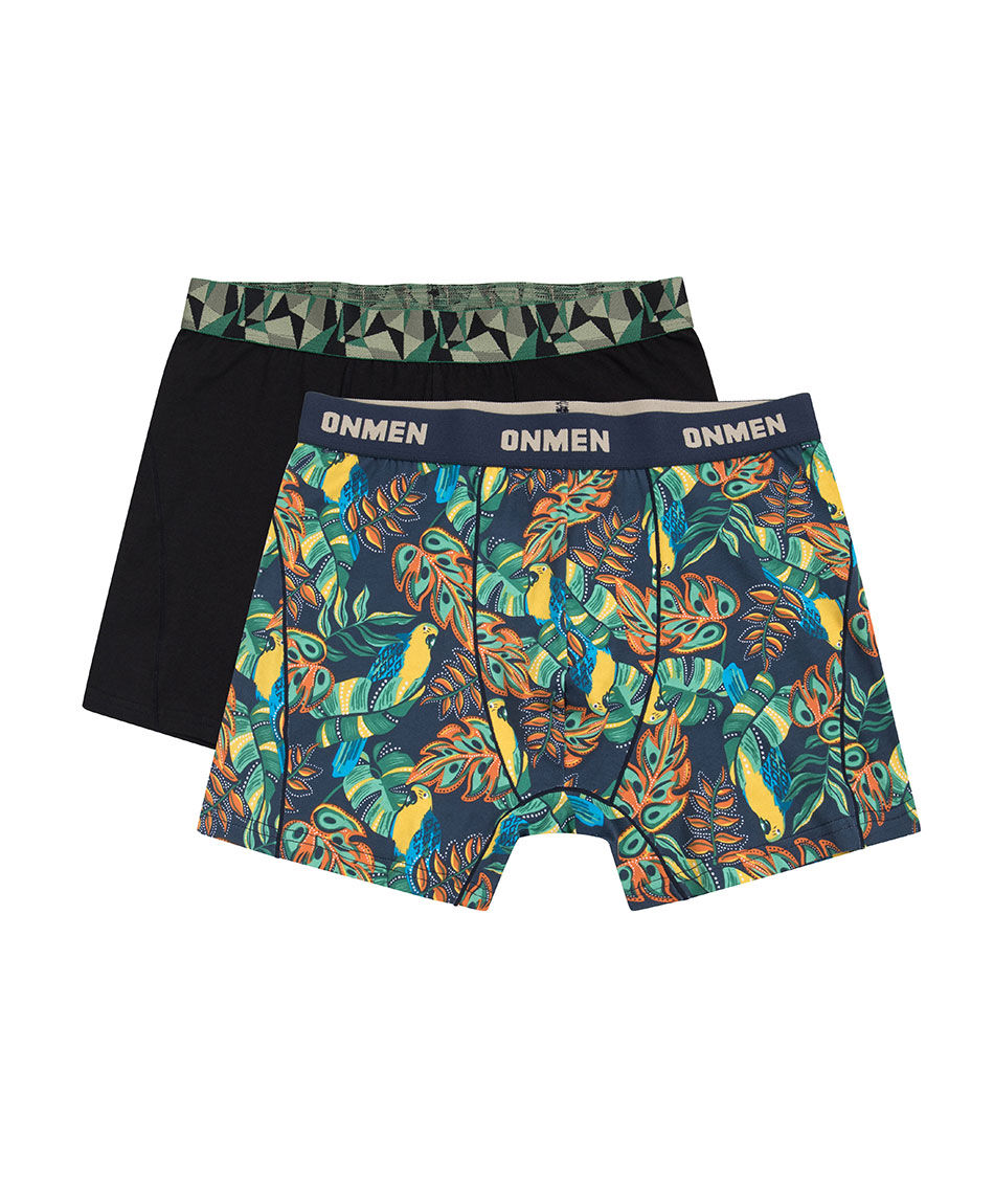 Pack 2 boxer hombre tropical