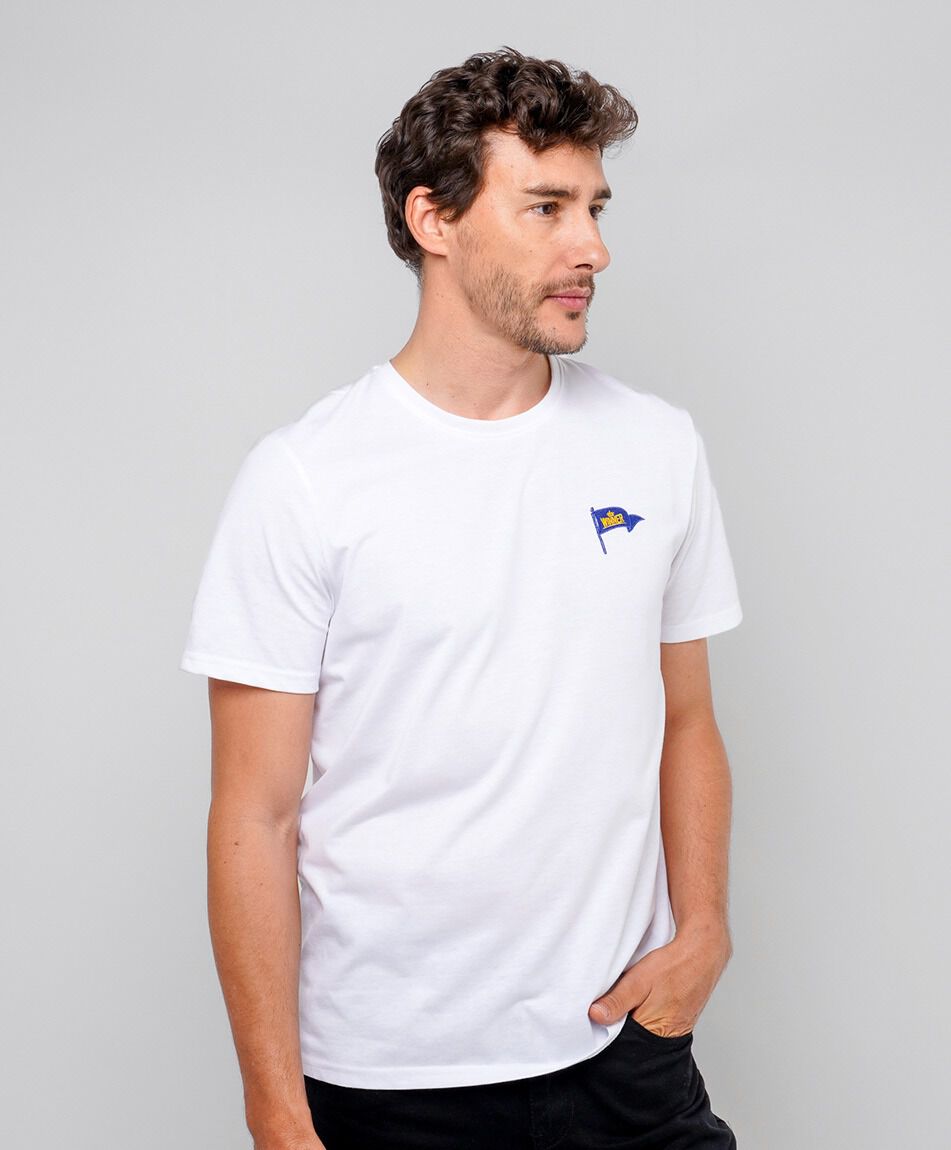 Remera hombre lisa bandera