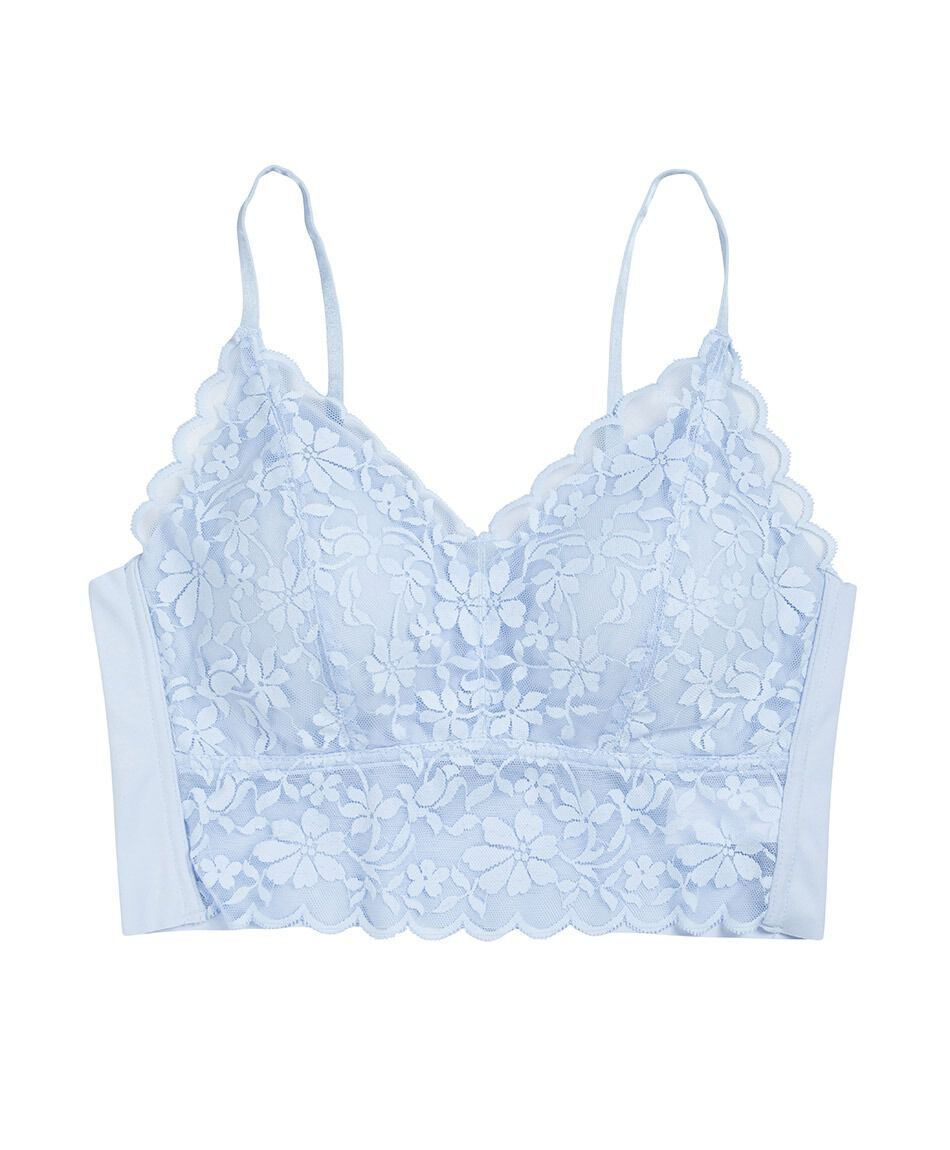 Bralette mujer seamless encaje