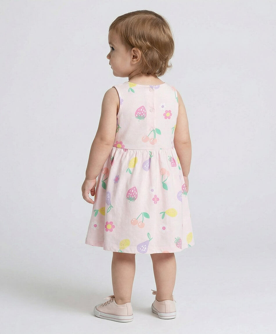 Vestido beb&eacute; botones