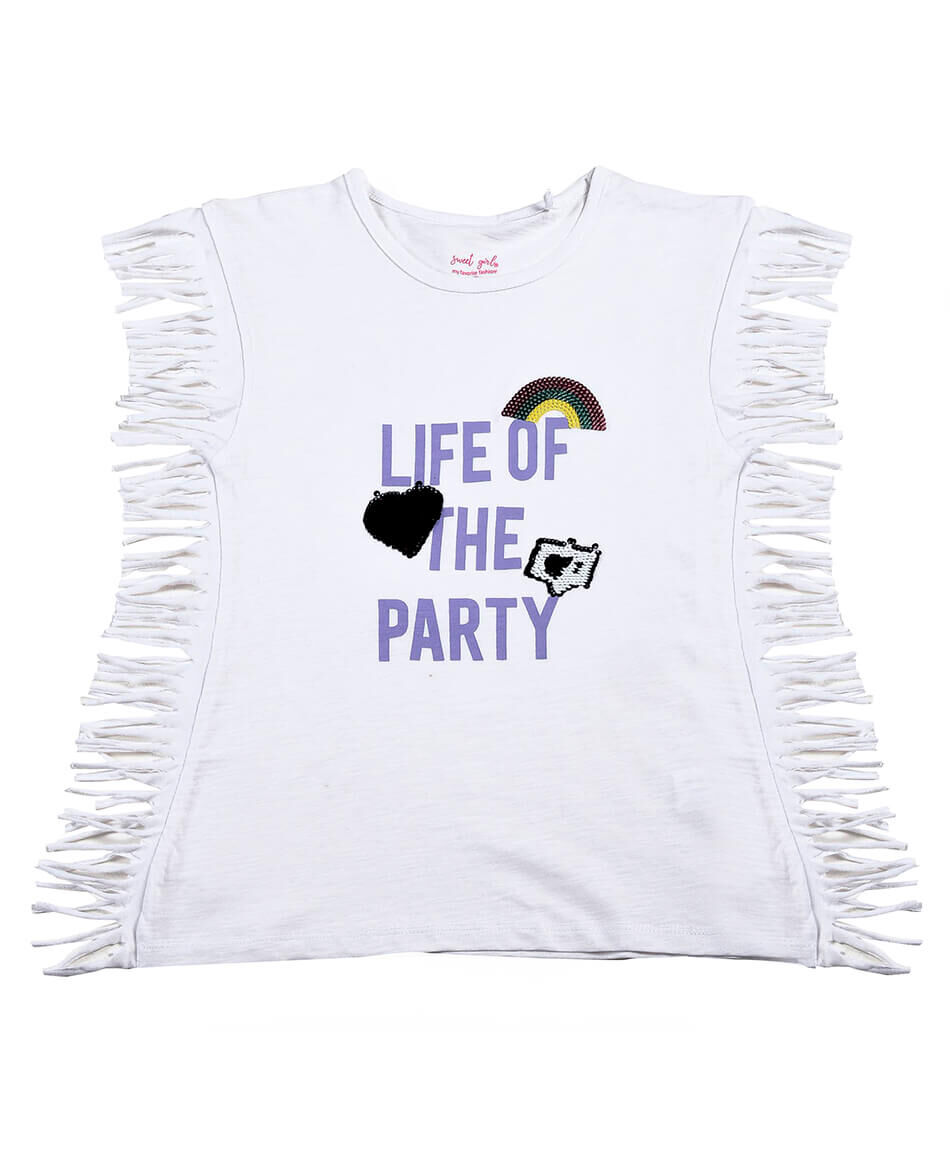 Polera flecos