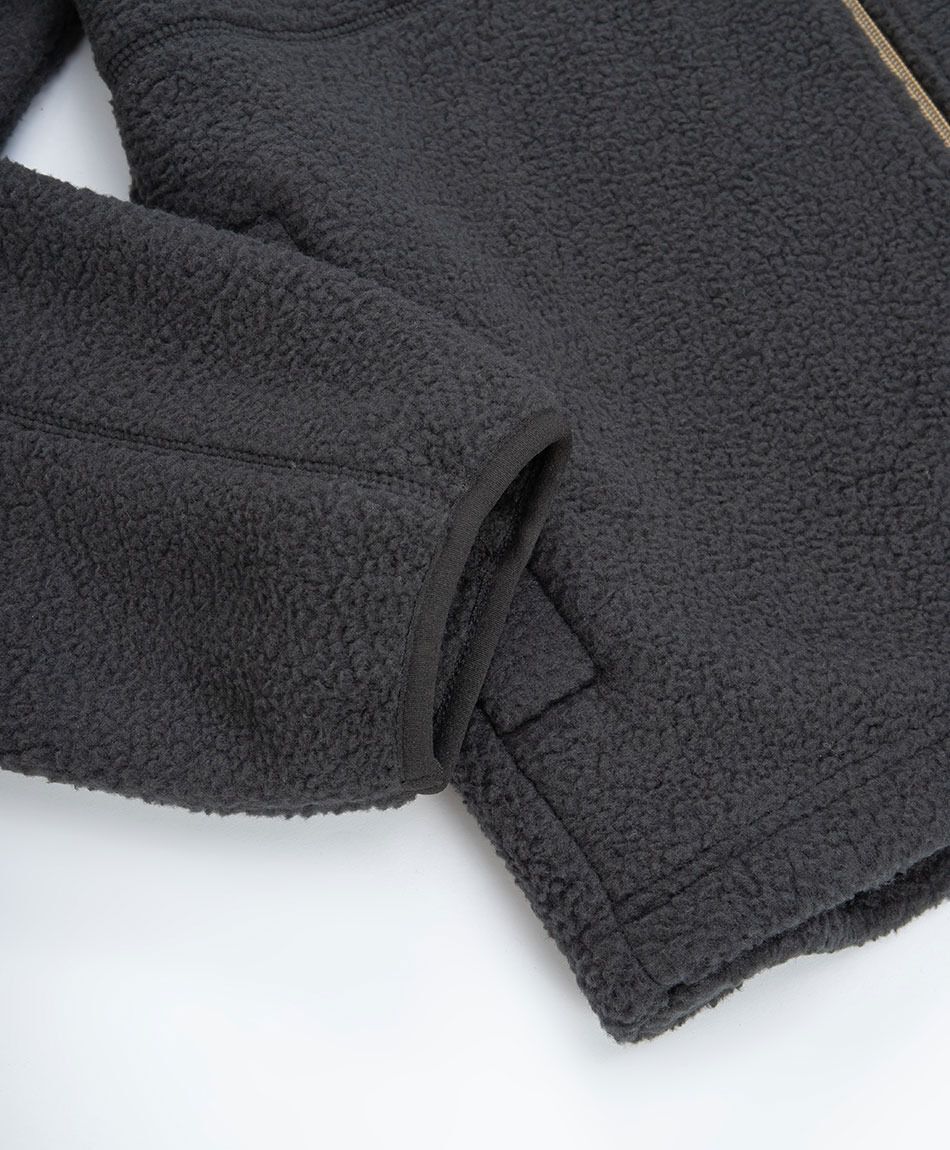 Campera hombre polar bicolor bolsillo