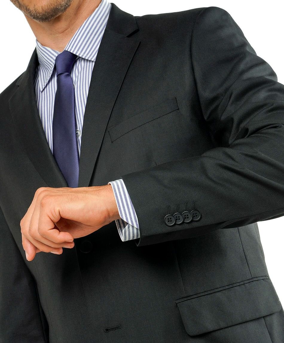 Chaqueta de vestir hombre negra