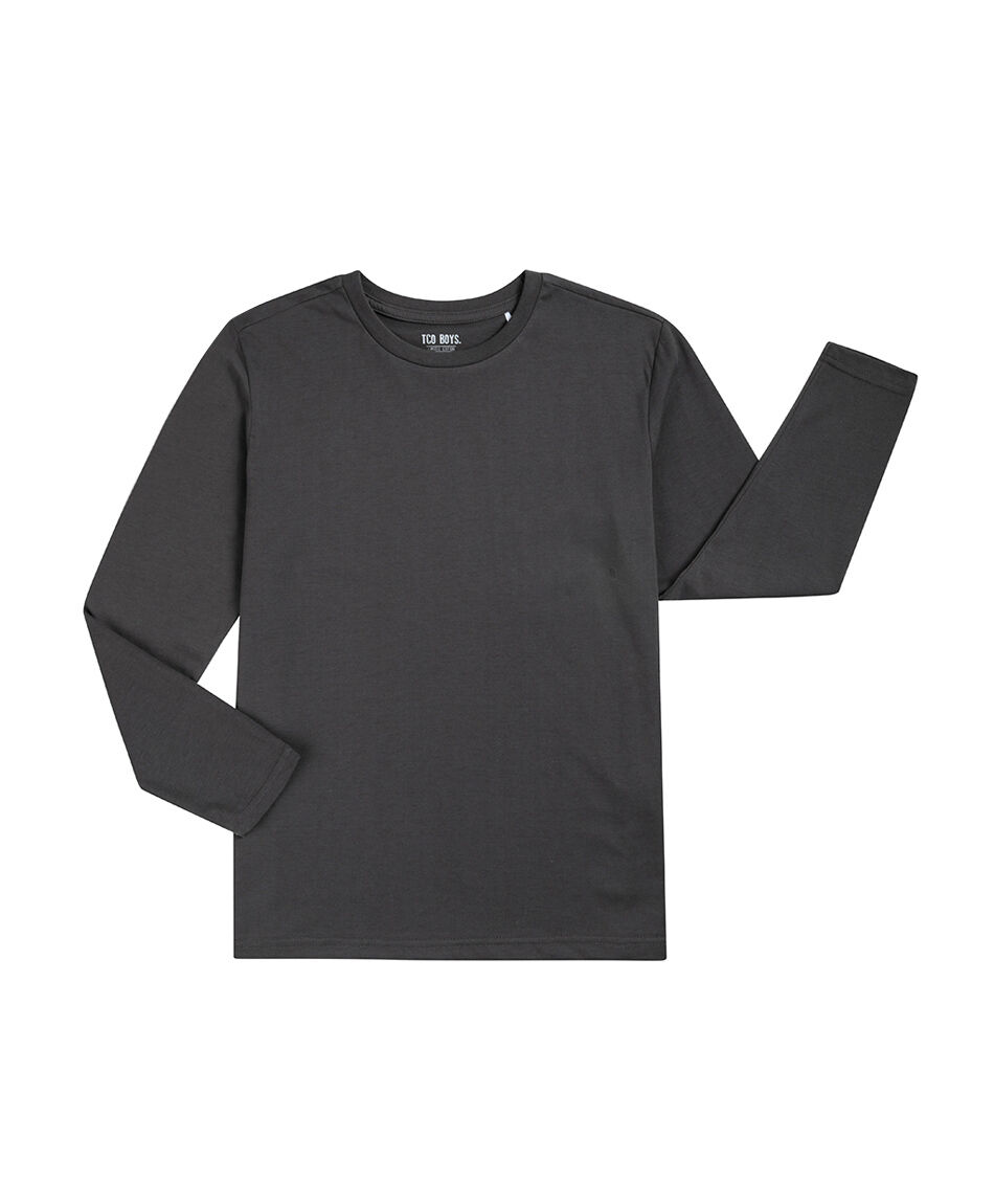 Remera ni&ntilde;o b&aacute;sica manga larga