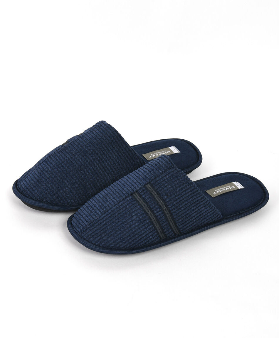 Pantufla hombre doble l&iacute;nea