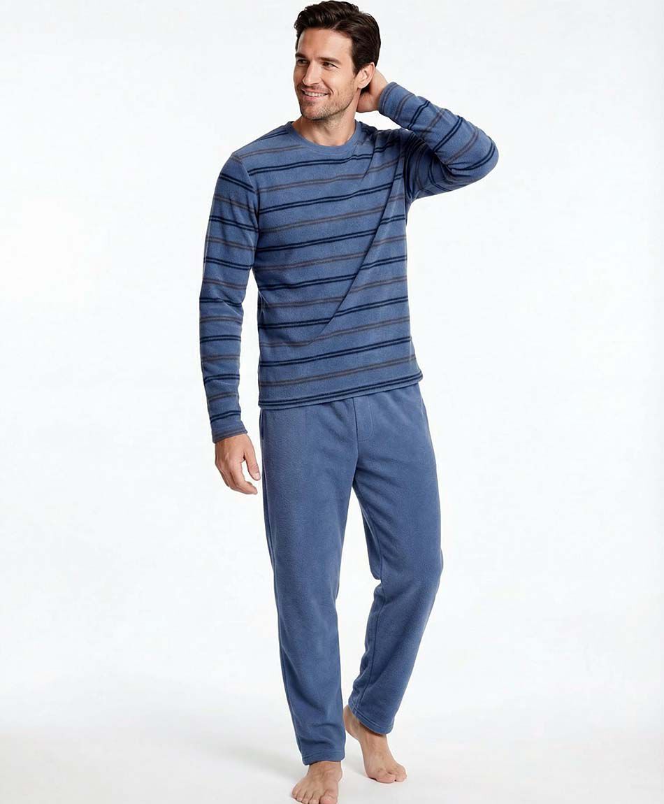 Pijama hombre dise&ntilde;o l&iacute;neas navy