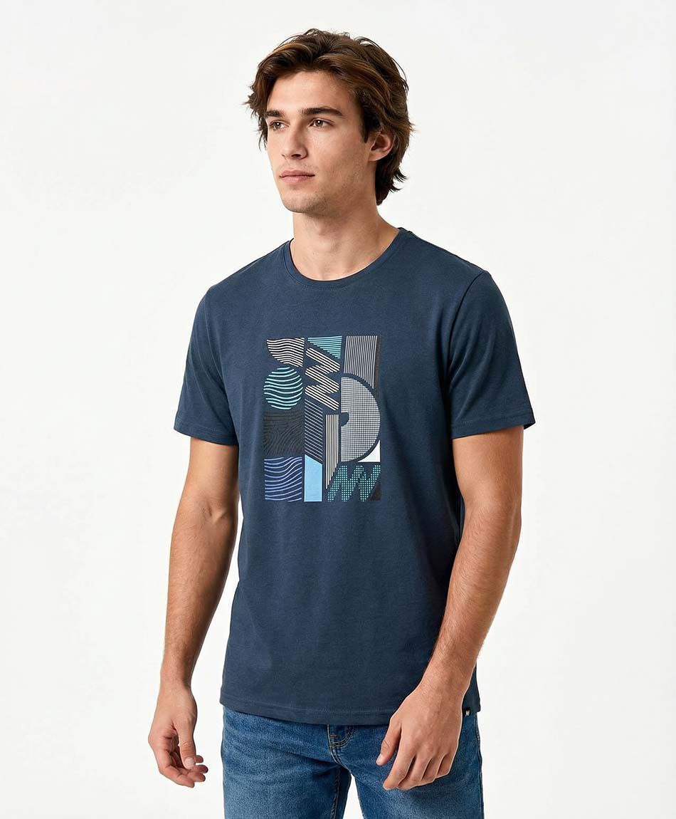 Remera deportiva hombre abstract