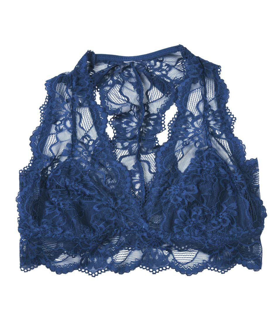 Bralette mujer encaje ancho