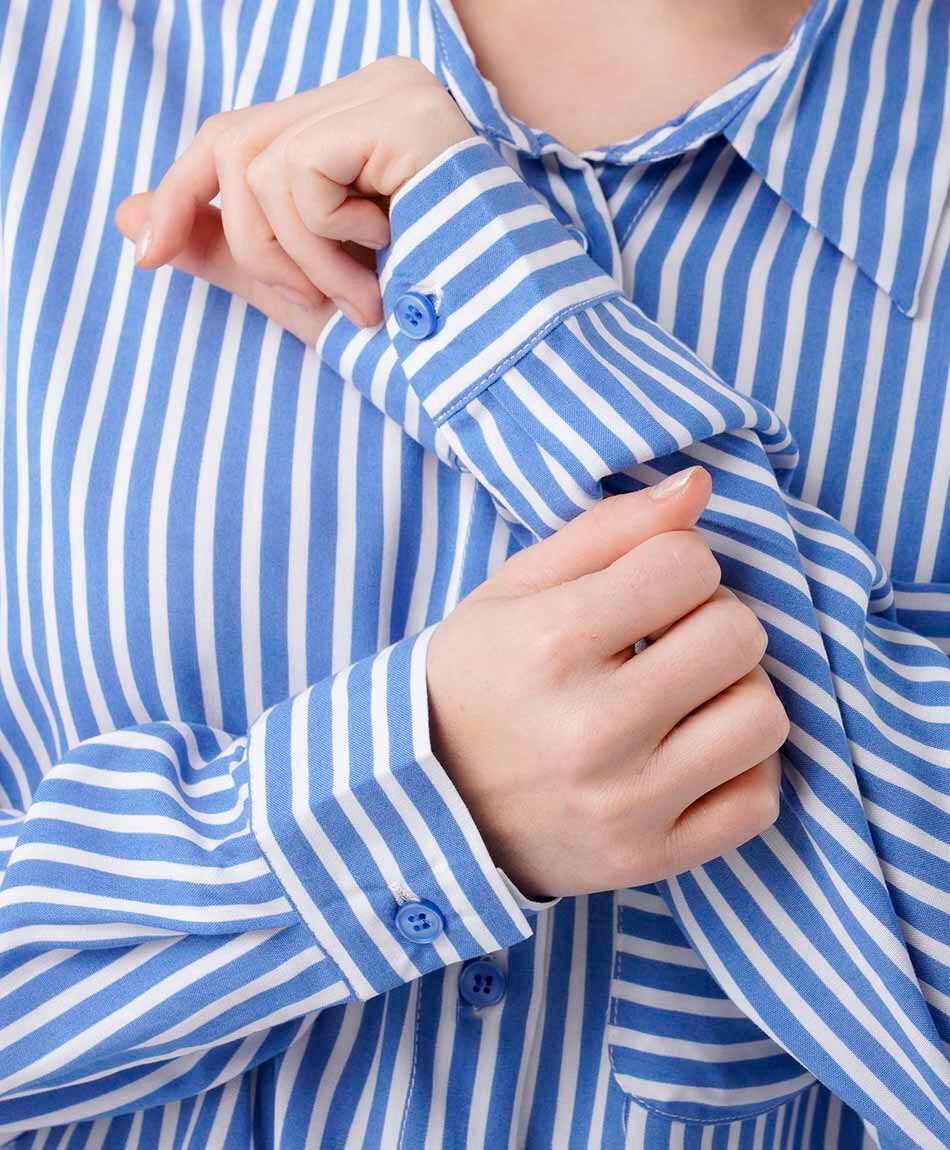 Camisa mujer lineas bolsillo