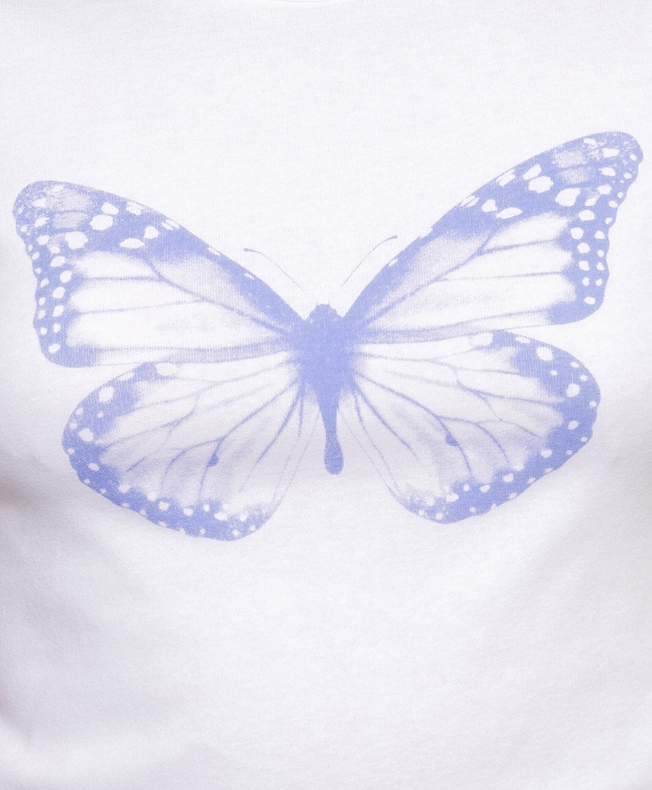Remera mujer estampado butterfly