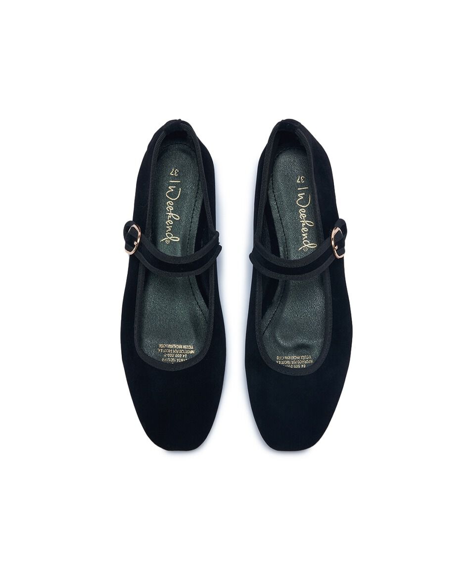 Ballerina mujer trava velvet negro