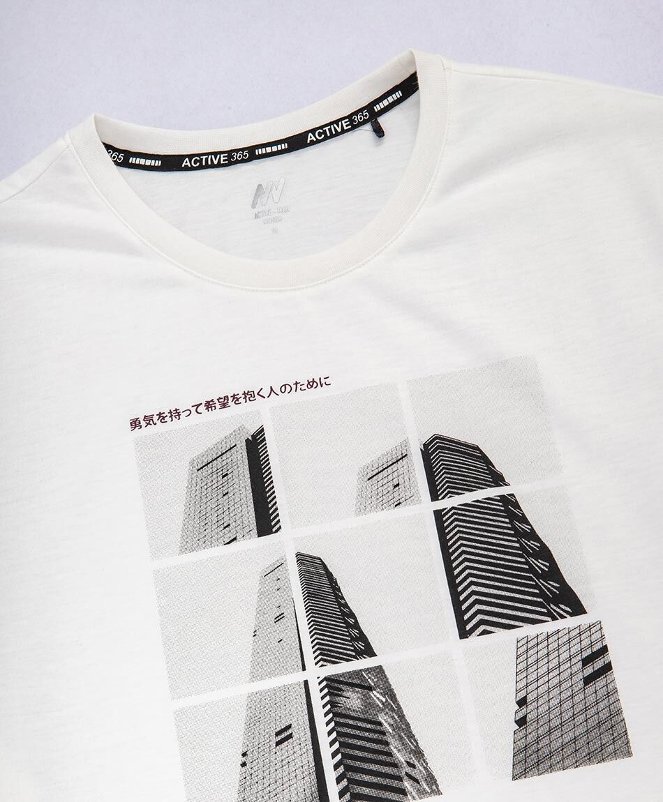 Remera deportiva hombre edificio