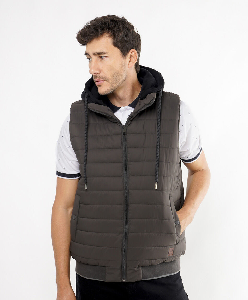 Campera hombre acolchada sin mangas